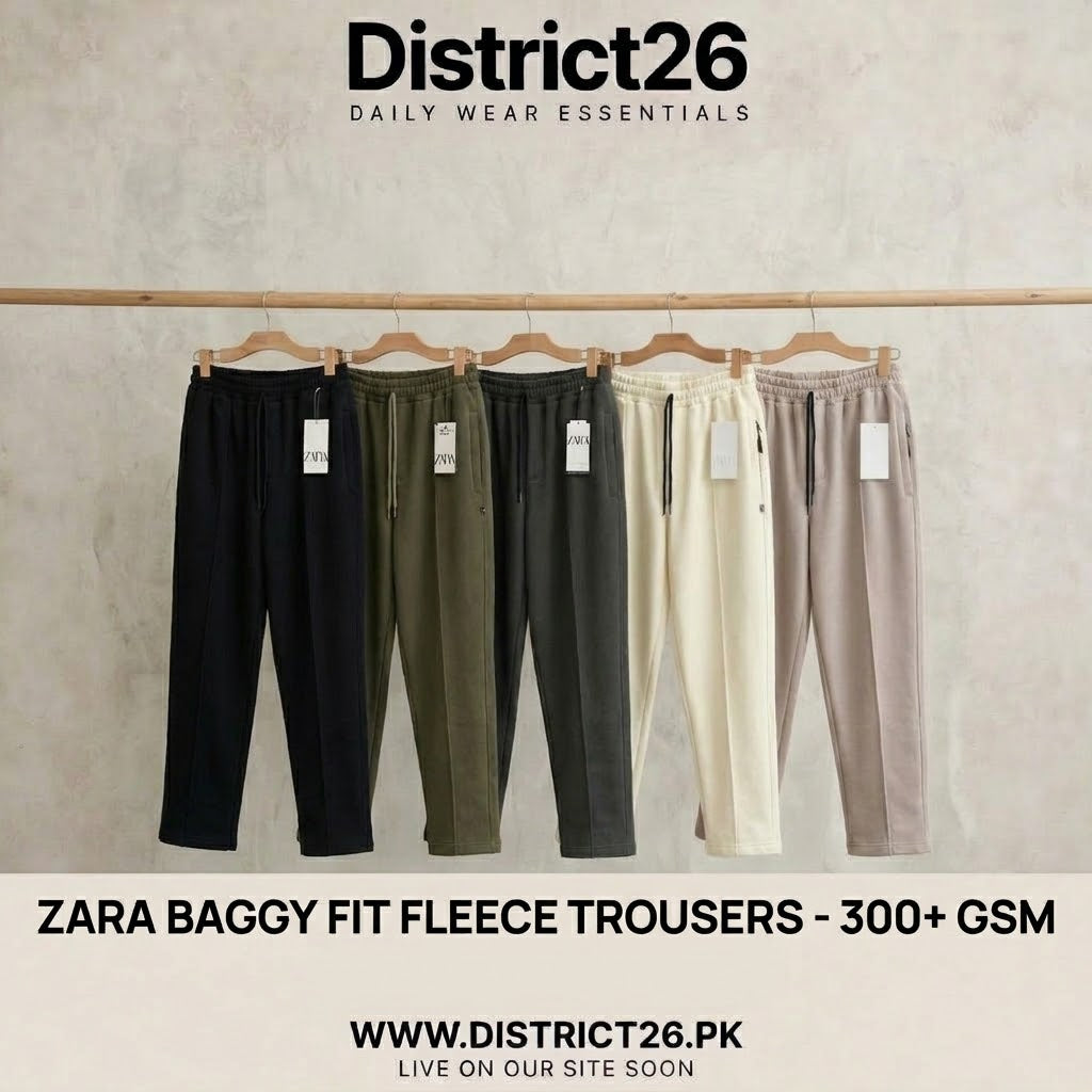 Zara Trendy Winter Flees Baggy Trouser