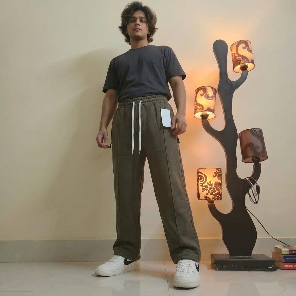 Zara Trendy Winter Flees Baggy Trouser