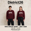 Nike crewneck Sweat Shirt Maroon