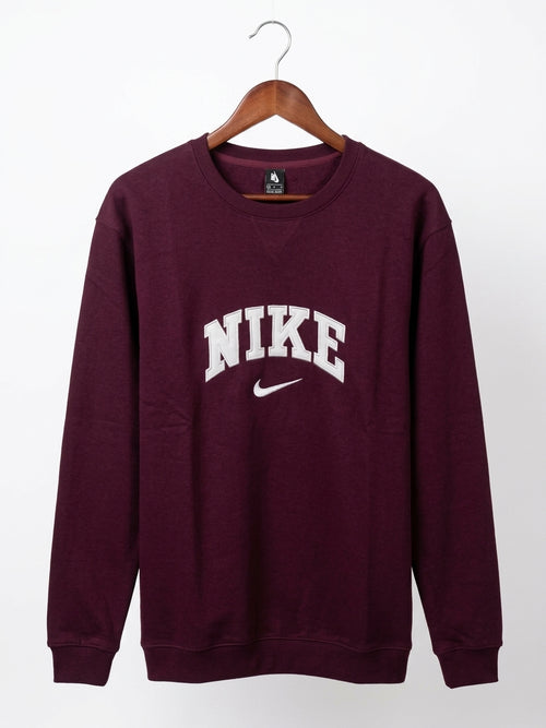 Nike crewneck Sweat Shirt Maroon
